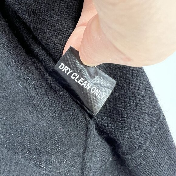 Josie Natori Black Cropped Cardigan Sweater XL Dressy Evening Party Event Work - Picture 5 of 5